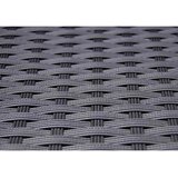  5-dijelni vrtni blagovaonski set od poliratana s jastucima crni Crna Dužina stola 90 cm | shoptok.hr