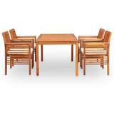  5-dijelni vrtni blagovaonski set s jastucima bagremovo drvo | shoptok.hr