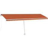  Tenda na ručno uvlačenje LED 600 x 300 cm narančasto-smeđa | shoptok.hr