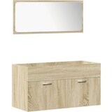 vidaXL 4-dijelni set kupaonskog namještaja boja hrasta sonome drveni | shoptok.hr