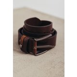 Legendww braon kozni kais sa metalnom kopcom | ePonuda.com
