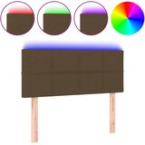  LED uzglavlje tamnosmeđe 80 x 5 x 78/88 cm od tkanine | shoptok.hr