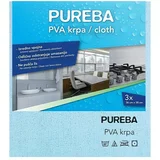  Krpa za čiščenje PVA Pureba (36x38 cm, mikrovlakna, modra, 3 kos)