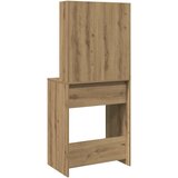  Toaletni stolić s LED svjetlima boja hrasta artisan 60x40x140cm | shoptok.hr