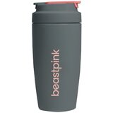 BeastPink Thermo Mug termo lonček s slamico barva Grey 500 ml | Shoptok.si