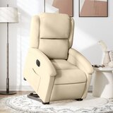 Maison Chic Električni naslanjač - Relax naslanjač s funkcijo vstajanja krem blago, (22062250) | Shoptok.si