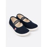 Shelvt Lightweight navy blue shoes with elastic strap | shoptok.hr