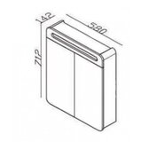 Lineart Ogledalo LINEART EFES 600 smoked (EFS0600S.MR) | Eponuda.com