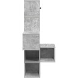 Police za kutne zidne Betonska siva 48 x 48 x 120 cm | shoptok.hr