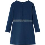  Dječja haljina s dugim rukavima modra 104 | shoptok.hr