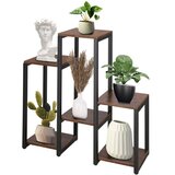 springos metalni stalak za cvijeće sa 6 polica, crni, visina 79 cm | shoptok.hr