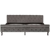  Za krevet sivi baršunasti 200 x 200 cm | shoptok.hr