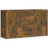 Maison Chic Komoda - Predalnik dimljeni hrast 120x36x69 cm konstruiran les, (21718277) Cene