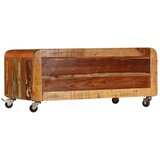  Stolić za kavu od masivnog obnovljenog drva 85 x 55 x 40 cm | shoptok.hr