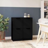 vidaXL Komode 2 kom crne 30 x 30 x 70 cm od konstruiranog drva | shoptok.hr
