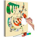  Slika za samostalno slikanje - Vasily Kandinsky: Vert et rouge 40x60 Cijene