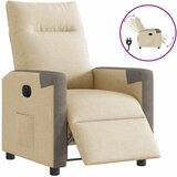 Maison Chic Električni naslanjač - Relax naslanjač krem tkanina, (22062243) | Shoptok.si