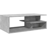 Maison Chic Klubska mizica - kavna mizica - Nizka mizica betonsko siva 102x55x35 cm inženirski les, (21753874) Cene