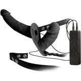 Igrače You2Toys Double Thruster - pritrdljiv dvojni vibrator (črn) Cene