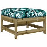 Maison Chic Vrtni stolček - Vrtni stoli za noge z blazino impregnirana borovina JS1026, (21877378) | Shoptok.si