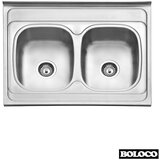 Boloco nasadna sudopera bl 835 inox ø60 80x60cm