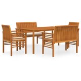  7-dijelni vrtni blagovaonski set s jastucima bagremovo drvo | shoptok.hr