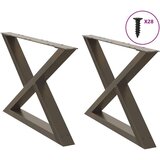  Noge za stolić za kavu 2 kom Prirodni čelik 70x(42-43 3) cm Cijene