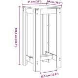 Barski stol boja hrasta sonome 51x50x103,5 cm konstruirano drvo | shoptok.hr