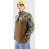 Set Off Recycled Polar 1/4 Zip Half-Zip Pulover iz flisa views dark olive