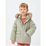 Koton Hooded Coat Plush Lined Padded Pocket | shoptok.hr