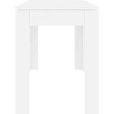  Blagovaonski stol bijeli 120 x 60 x 76 cm konstruirano drvo | shoptok.hr