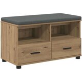  Haldna klop z blazino s predalom Umetni hrast 80 x 38 x 46 cm, (5000155669) | Shoptok.si
