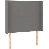  LED uzglavlje tamnosivo 83 x 16 x 118/128 cm od tkanine | shoptok.hr