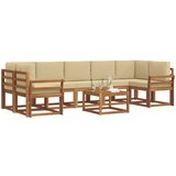  Set vanjskih sofa 8 kom. Prirodna i bež | shoptok.hr