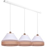  Duolla - Luster na sajli AVIGNON 3xE27/15W/230V bela/braon | Eponuda.com
