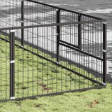  Kavez za pse crni 100 m² čelični | shoptok.hr