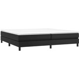  Box spring postelja z vzmetnico črna 200x200 cm umetno usnje, (20724004) | Shoptok.si