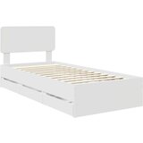  Okvir za krevet Bijelo 90 x 190 cm Inženjersko Drvo | shoptok.hr