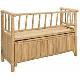  Klupa za vrtno skladištenje 110 x 47 x 80 cm Bambus Prirodna | Eponuda.com