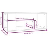  Stolić za kavu boja hrasta 100 x 50 x 40 cm konstruirano drvo | Shoptok.si