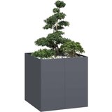 vidaXL Sadilnik antracit 80x80x80 cm Jeklo Cene