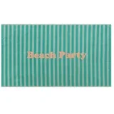 PLAYA frotirna brisača za plažo "Beach Party", 100 x 180 cm - mint