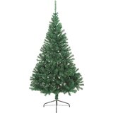  Umjetno predsvijetljeno božićno drvce Zelena 210 cm PVC | shoptok.hr