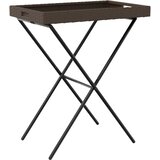  Sklopivi stol s pladnjem smeđi 65 x 40 x 75 cm od poliratana | shoptok.hr