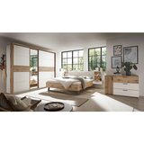 Hom`in KOMODA, bela, barve hrasta | Shoptok.si
