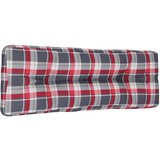  Jastuk za palete crveni karirani 120 x 40 x 12 cm od tkanine | Eponuda.com