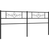 vidaXL Kovinsko posteljno vzglavje črno 180 cm, (21048437) Cene