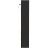  Vitrina crna 100x8,5x50 cm konstruirano drvo | shoptok.hr