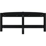  Stolić za kavu crni 87 x 48 x 35 cm od masivne borovine | Eponuda.com