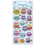 Luna The Littlies: Set 3D pufastih naljepnica s uzorkom sove, 10x22 cm | shoptok.hr